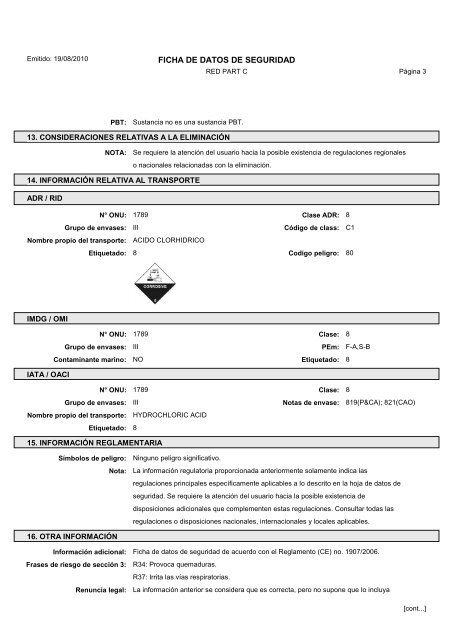 Material Safety Data Sheets Bond™ Polymer Refine Red Detection