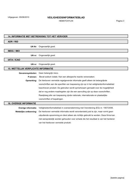 Material Safety Data Sheets Bond™ Polymer Refine Red Detection