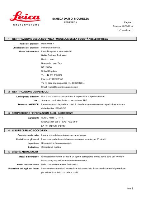 Material Safety Data Sheets Bond™ Polymer Refine Red Detection