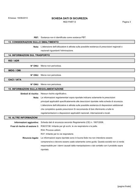 Material Safety Data Sheets Bond™ Polymer Refine Red Detection