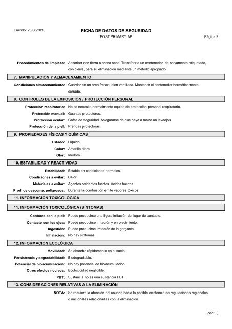 Material Safety Data Sheets Bond™ Polymer Refine Red Detection