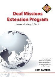 Deaf Missions Extension Program