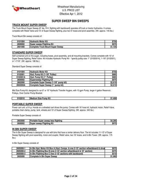 Wheatheart Whole Goods 2012-2.xlsx - Norwood Sales