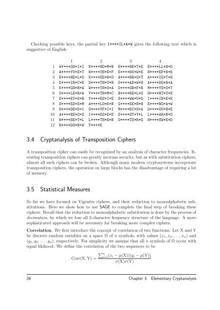 Cryptography - Sage