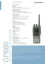 GP680 brochure - Motorola Solutions