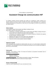 Assistant ChargÃ© de communication H/F