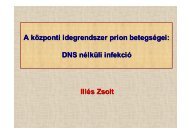 Illés Zsolt A központi idegrendszer prion betegségei: DNS nélküli ...