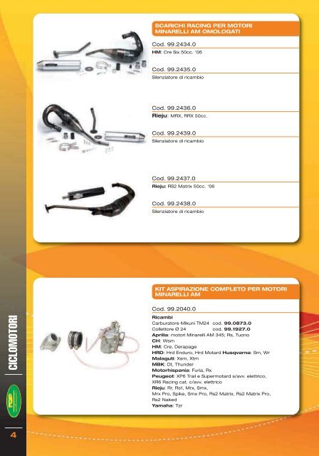 CATALOGO GENERALE 2008 MOTORPARTS - motorich