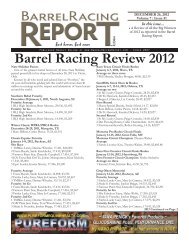 12/26 - Barrel Racing Report