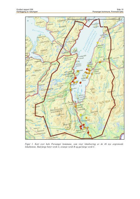 Kartlegging av naturtyper i Porsanger kommune, Finnmark ... - EcoFact