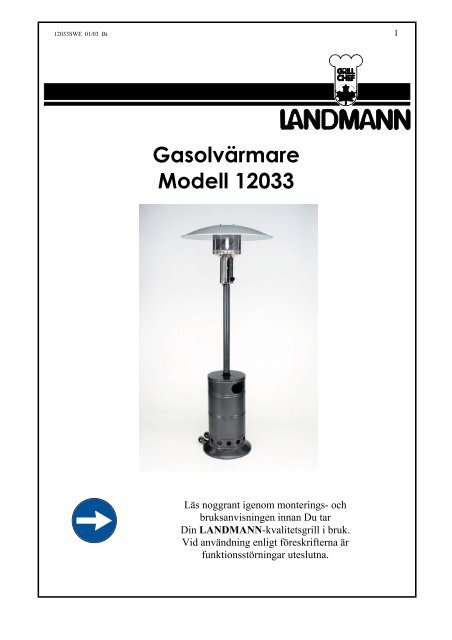 Monteringsanvisning - Landmann