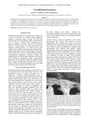 Crystallization Dynamics