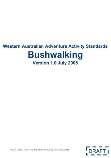 Bushwalking - Outdoors WA