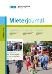 Mieterjournal - Standorte der TAG Wohnungsgesellschaft Thüringen ...