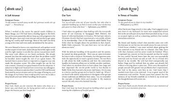 devotional brochure - Christian Church (Disciples of Christ)
