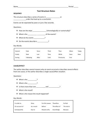 Text Structure Notes.pdf - McGavockEnglish1