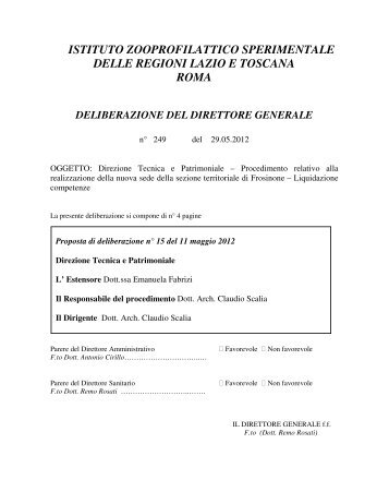 istituto zooprofilattico sperimentale delle regioni lazio e toscana roma