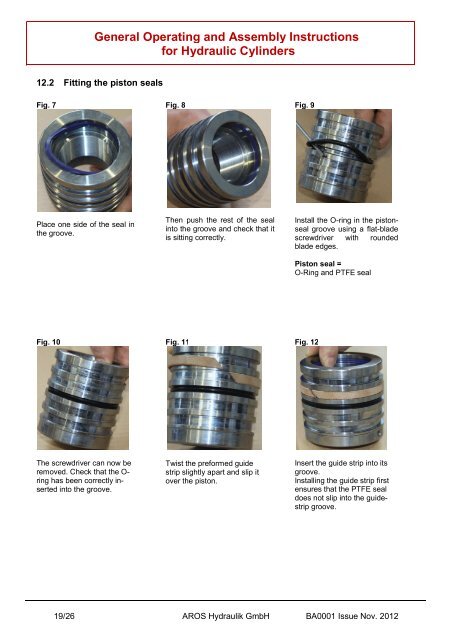 bly Instructions - Aros Hydraulik GmbH