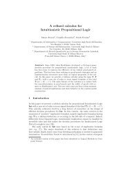 A refined calculus for Intuitionistic Propositional Logic - DISCo