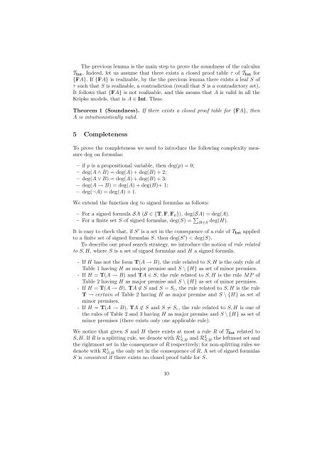 A refined calculus for Intuitionistic Propositional Logic - DISCo