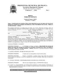 Minuta contrato - Prefeitura de Franca