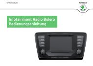 Infotainment Radio Bolero Bedienungsanleitung - Å¡koda auto