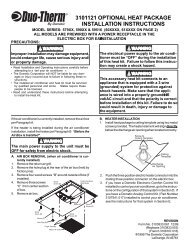 3101121 Optional Heat Package Installation Instructions - Bryant RV ...