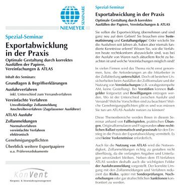 Exportabwicklung in der Praxis - Formularverlag CW Niemeyer