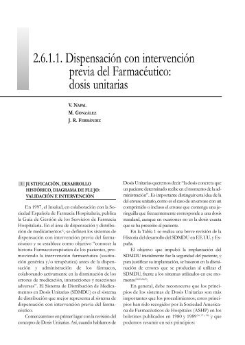 2.6.1.1. DispensaciÃ³n con intervenciÃ³n previa del FarmacÃ©utico ...