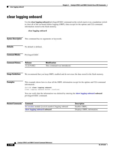 Catalyst 3750-E and 3560-E Switch Cisco IOS ... - DNIP . NET