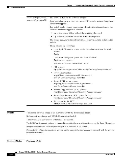 Catalyst 3750-E and 3560-E Switch Cisco IOS ... - DNIP . NET