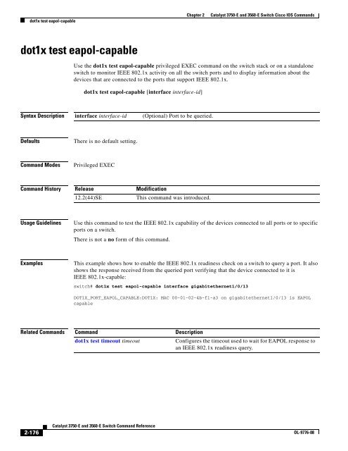 Catalyst 3750-E and 3560-E Switch Cisco IOS ... - DNIP . NET