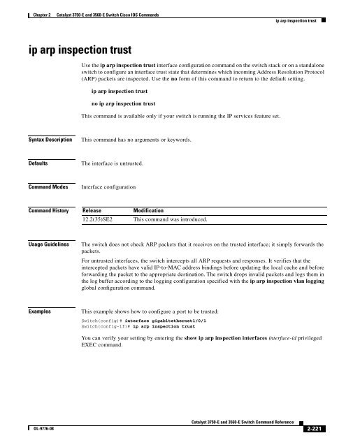 Catalyst 3750-E and 3560-E Switch Cisco IOS ... - DNIP . NET