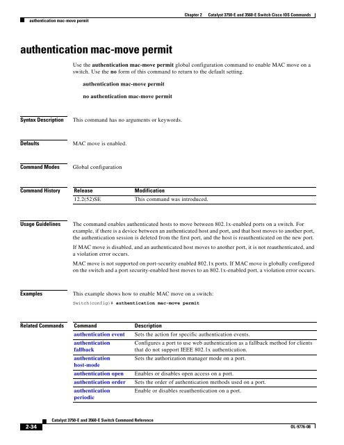 Catalyst 3750-E and 3560-E Switch Cisco IOS ... - DNIP . NET