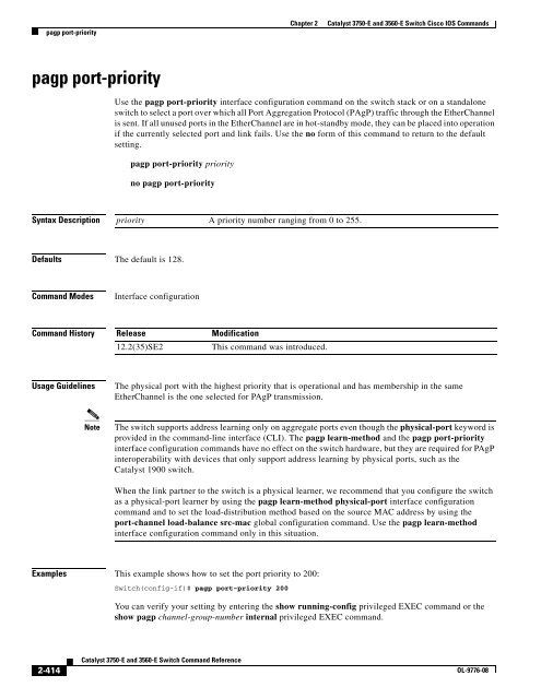 Catalyst 3750-E and 3560-E Switch Cisco IOS ... - DNIP . NET