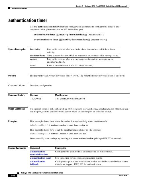 Catalyst 3750-E and 3560-E Switch Cisco IOS ... - DNIP . NET