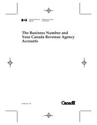 The Business Number and Your Canada Revenue Agency Accounts