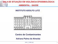 INSTITUTO ADOLFO LUTZ - Centro de VigilÃ¢ncia EpidemiolÃ³gica