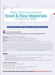 Steel & Raw Materials - Adriana Resources Inc.