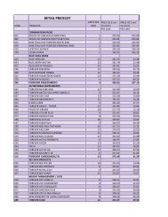 RETAIL PRICELIST - Forever Living Products Nigeria