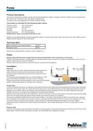 Manual pool pump P2000 - Pahlen