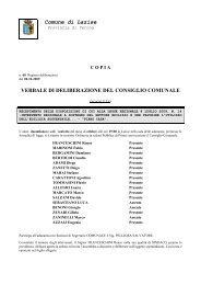 verbale di deliberazione del consiglio comunale - Comune di Lazise