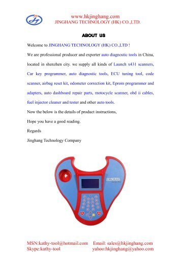 ZED-BULL KEY PROGRAMMER USER MANUAL.pdf - Jinghang ...