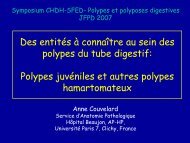 polypes juvÃ©niles et autres polypes hamartomateux - SFED