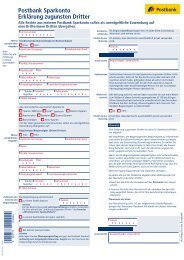 Postbank Sparkonto ErklÃ¤rung zugunsten Dritter - Georgboll.de