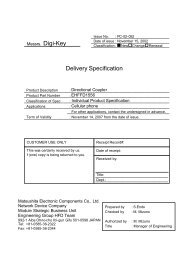 Messrs. Digi-Key Delivery Specification