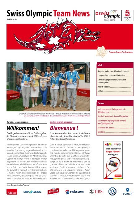 Swiss Olympic Team News