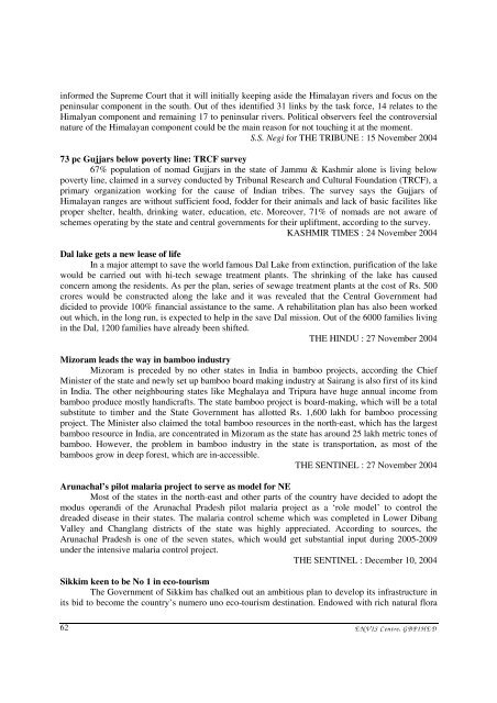 ENVIS BULLETIN - ENVIS Centre on Himalayan Ecology