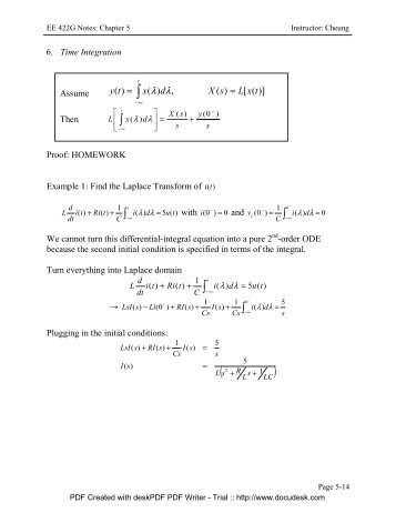 Laplace Transform Theorems (II)