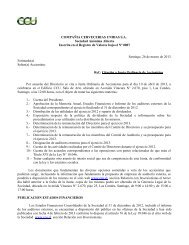 Carta CitaciÃ³n Junta Ordinaria de Accionistas - CCU Investor